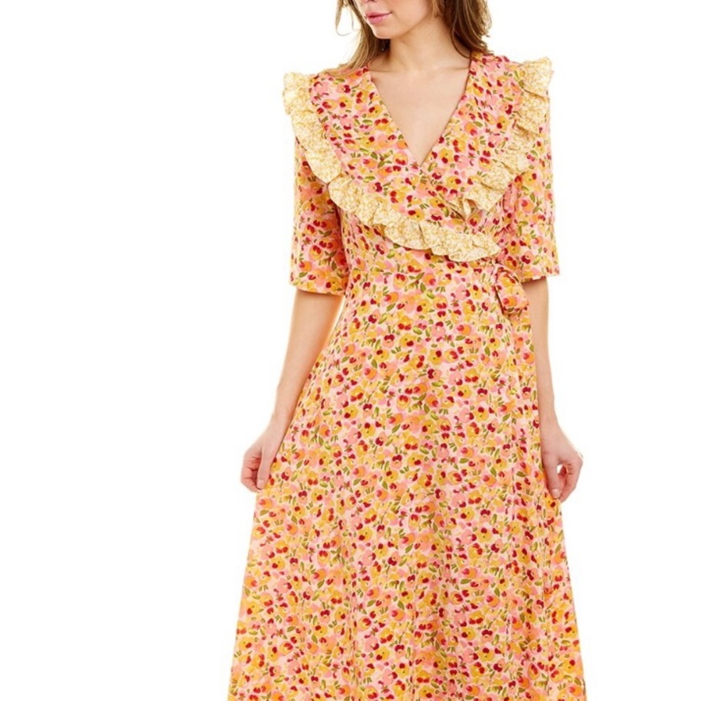 GRACIA Tie-Waist MIDI Floral 🌸 Dress